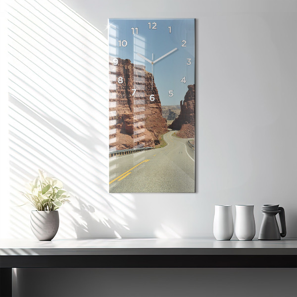 Zegar ścienny pionowy Route 66 w USA