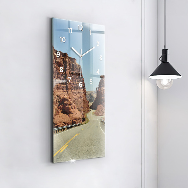 Zegar ścienny pionowy Route 66 w USA