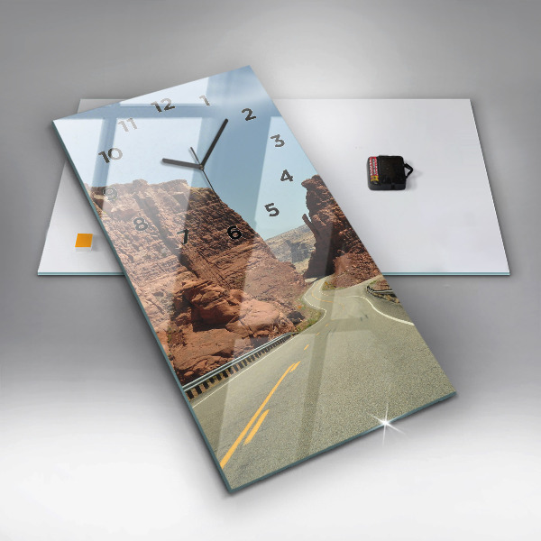 Zegar ścienny pionowy Route 66 w USA