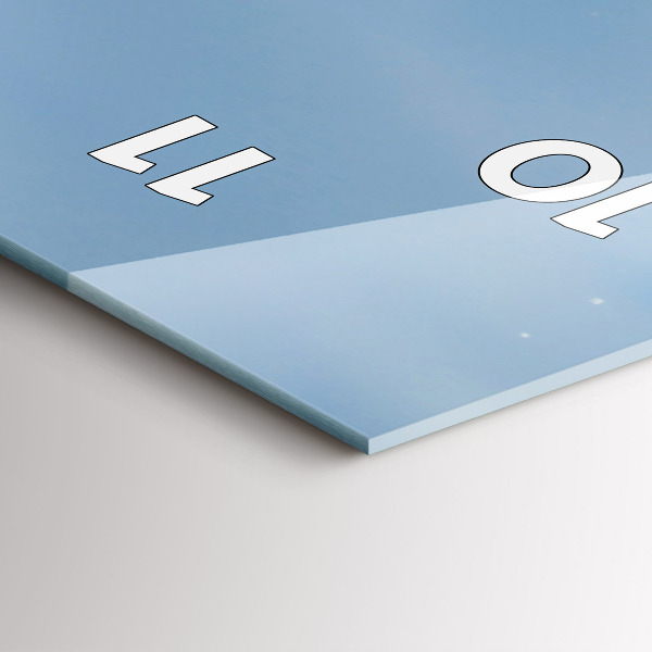 Zegar ścienny pionowy Fotografia fal morskich