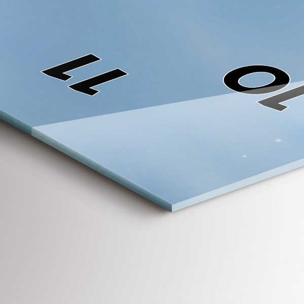 Zegar ścienny pionowy Fotografia fal morskich