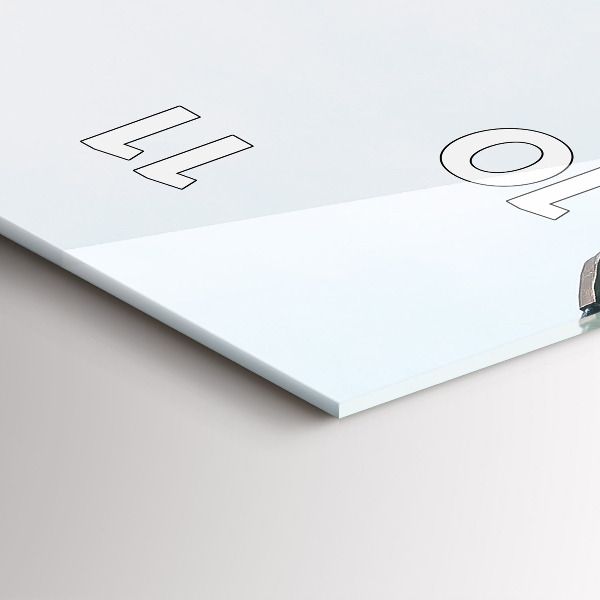 Zegar ścienny pionowy Tańczący dom Praga