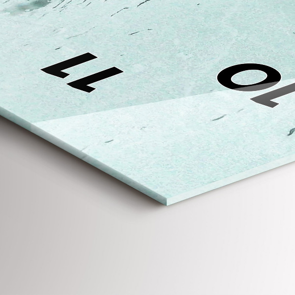 Zegar ścienny pionowy Deszczowy Londyn