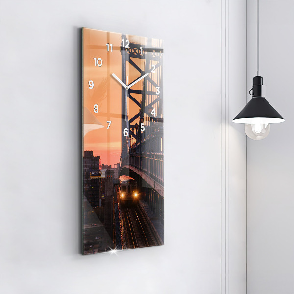 Zegar ścienny pionowy Most Benjamin Franklin