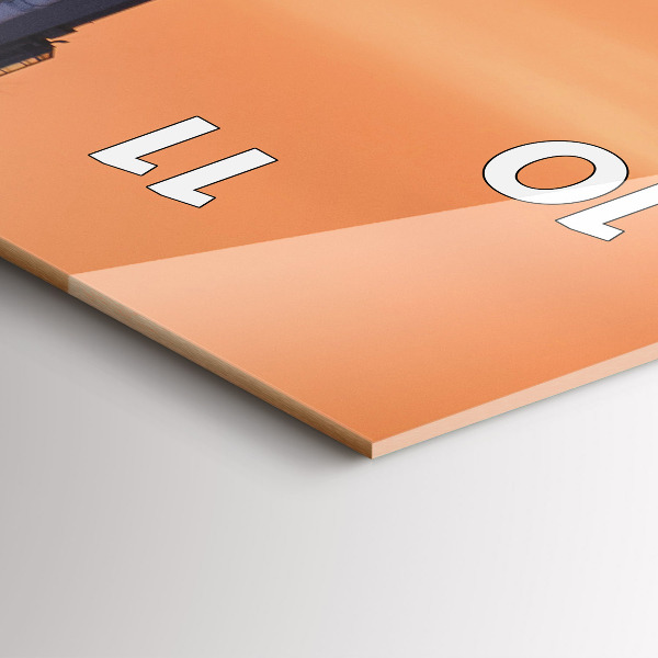 Zegar ścienny pionowy Most Benjamin Franklin