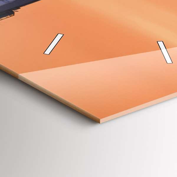 Zegar ścienny pionowy Most Benjamin Franklin