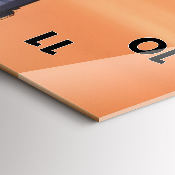 Zegar ścienny pionowy Most Benjamin Franklin