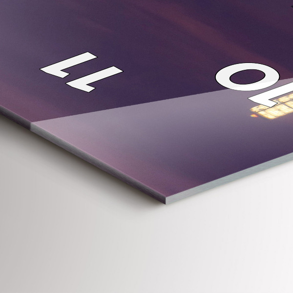 Zegar ścienny pionowy Panorama miasta Philadelphia