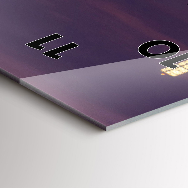 Zegar ścienny pionowy Panorama miasta Philadelphia