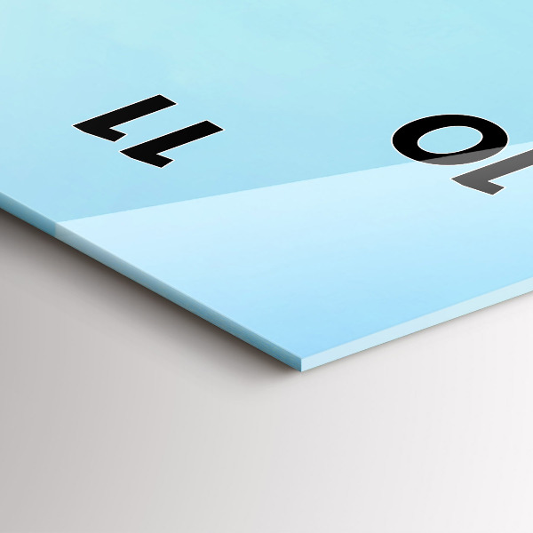 Zegar ścienny pionowy Jezioro z Górami