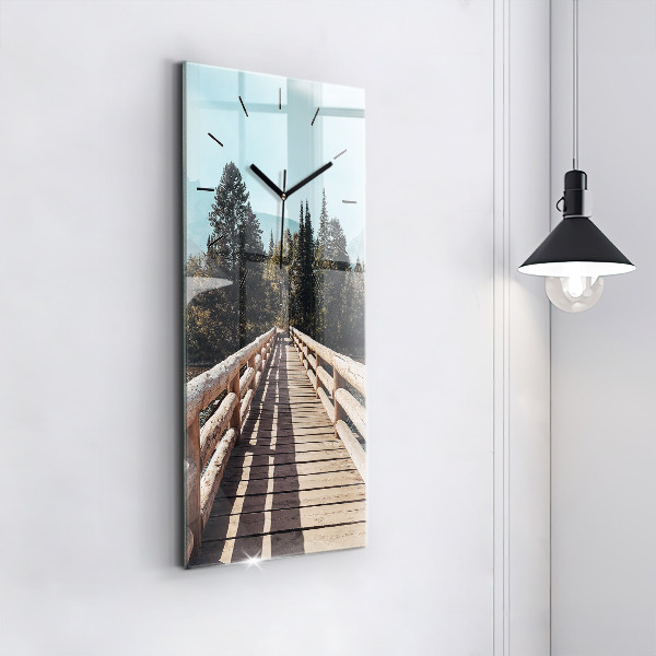 Zegar ścienny pionowy Góry w Yellowstone