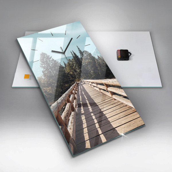 Zegar ścienny pionowy Góry w Yellowstone