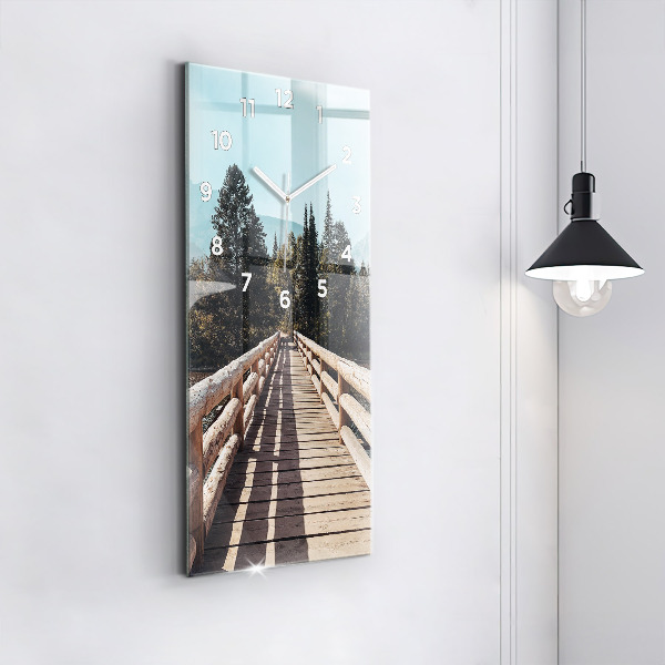 Zegar ścienny pionowy Góry w Yellowstone