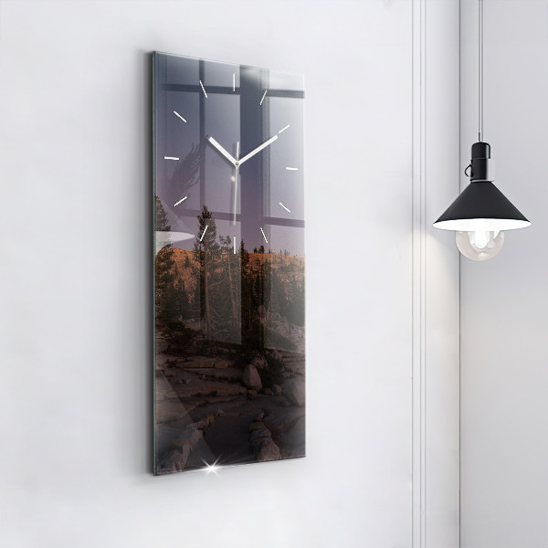 Zegar ścienny pionowy Kamienista droga Yosemite