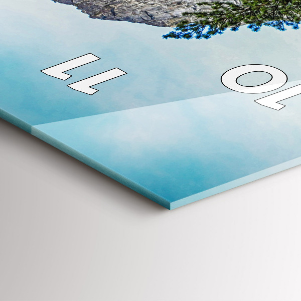 Zegar ścienny pionowy Drewniany most Yosemite