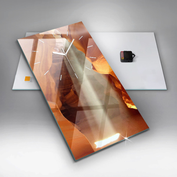 Zegar ścienny pionowy Pustynny kanion