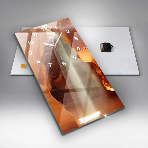 Zegar ścienny pionowy Pustynny kanion