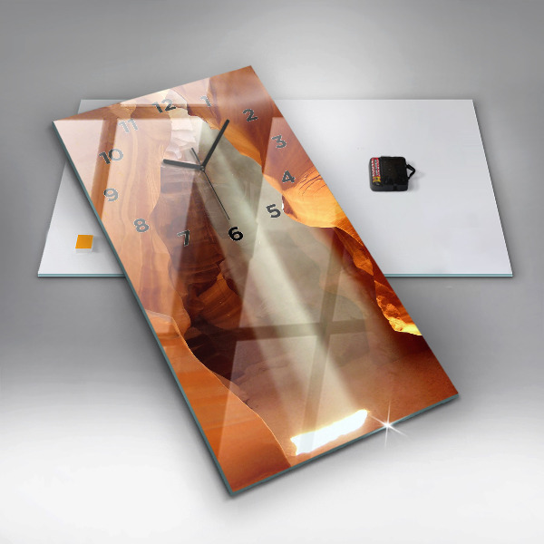 Zegar ścienny pionowy Pustynny kanion