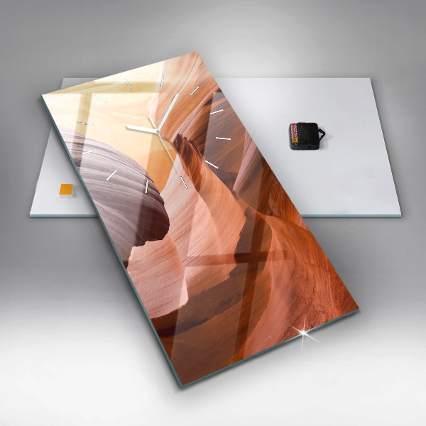 Zegar ścienny pionowy Kanion Antylopy