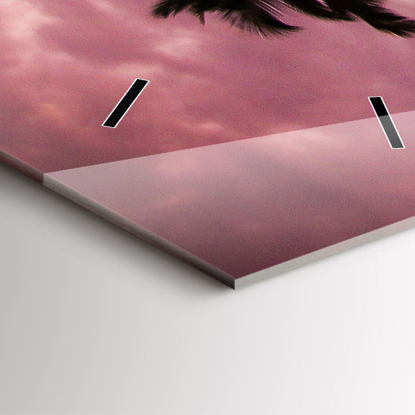 Zegar ścienny pionowy Palmy na Hawajach