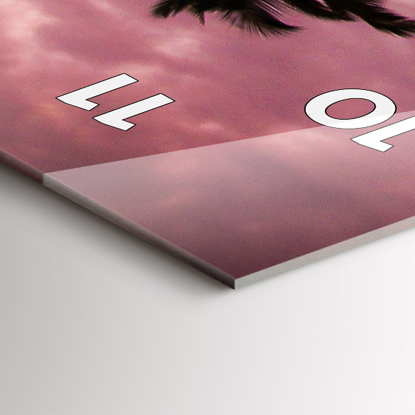 Zegar ścienny pionowy Palmy na Hawajach