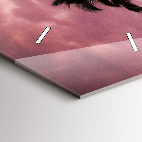 Zegar ścienny pionowy Palmy na Hawajach