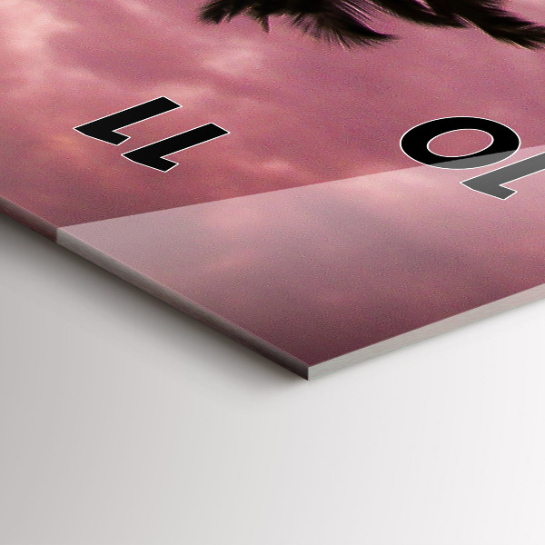 Zegar ścienny pionowy Palmy na Hawajach