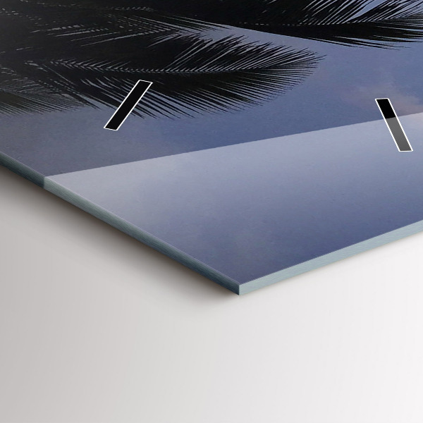 Zegar ścienny pionowy Palma i wschód słońca