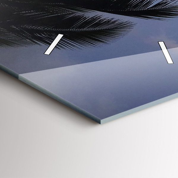 Zegar ścienny pionowy Palma i wschód słońca