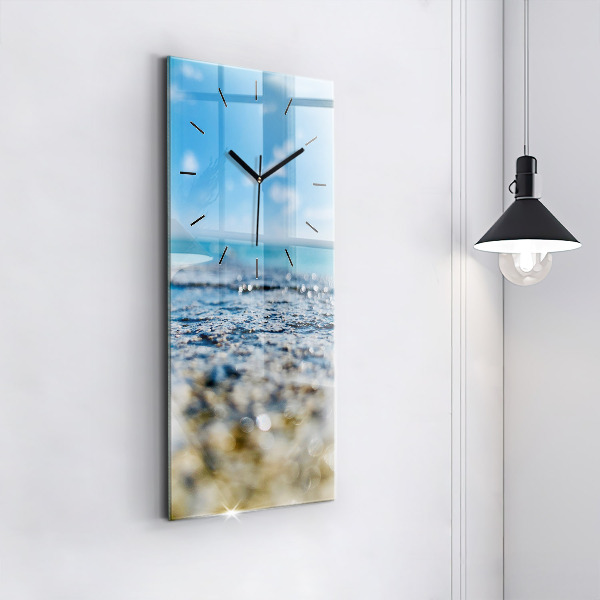 Zegar ścienny pionowy Fotografia wody
