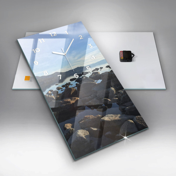 Zegar ścienny pionowy Widok na morze
