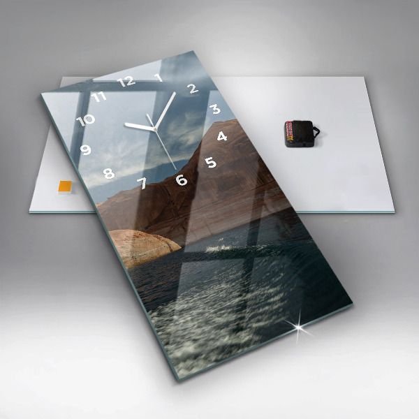 Zegar ścienny pionowy Osoba na nartach wodnych