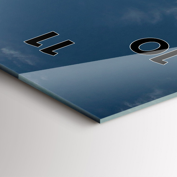 Zegar ścienny pionowy Osoba na nartach wodnych