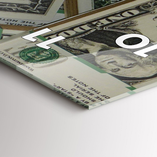 Zegar ścienny pionowy 1 dolar amerykański