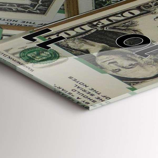 Zegar ścienny pionowy 1 dolar amerykański