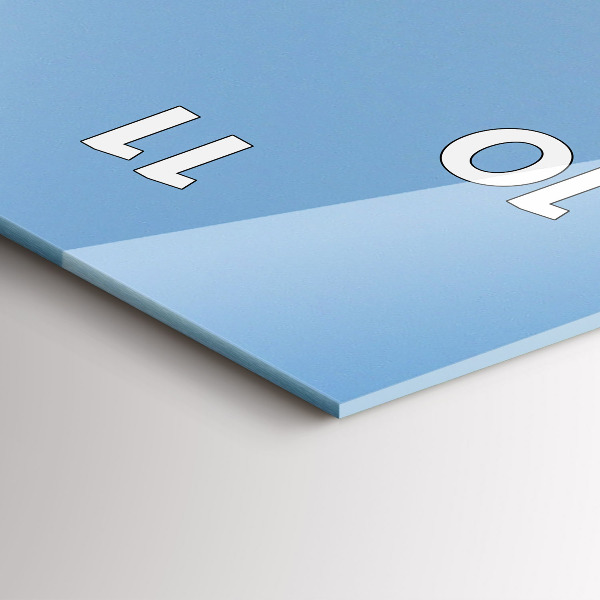 Zegar ścienny pionowy Płynąca łódka na oceanie