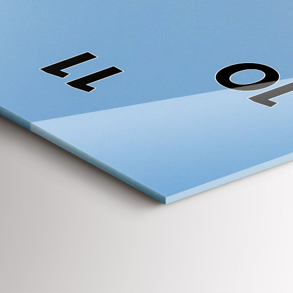 Zegar ścienny pionowy Płynąca łódka na oceanie