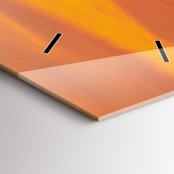 Zegar ścienny pionowy Jezioro Balaton wieczorem