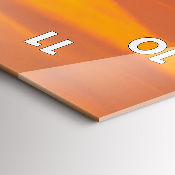 Zegar ścienny pionowy Jezioro Balaton wieczorem