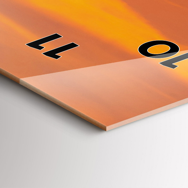 Zegar ścienny pionowy Jezioro Balaton wieczorem