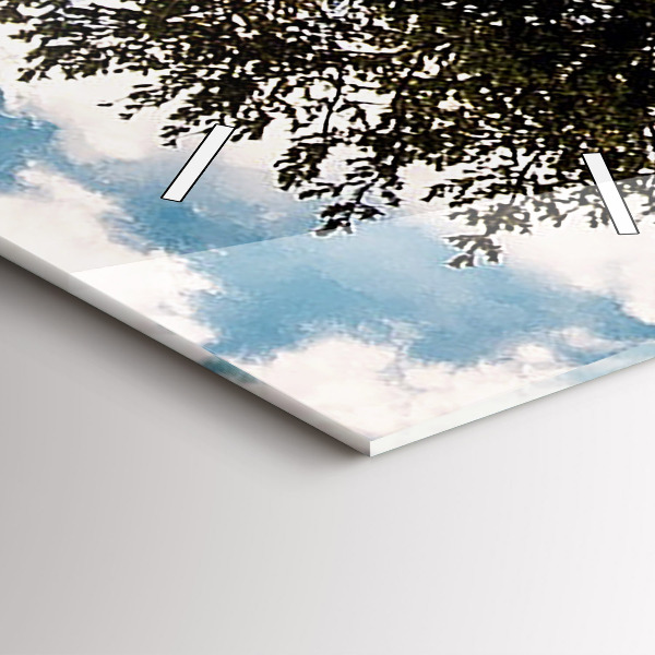 Zegar ścienny pionowy Drzewo na wzgórzu