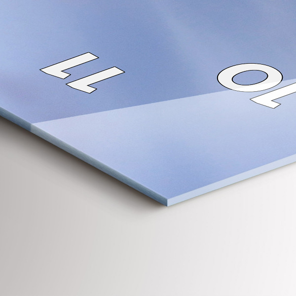 Zegar ścienny pionowy Miasto zachód słońca