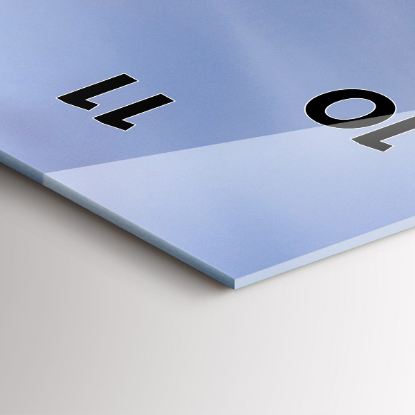 Zegar ścienny pionowy Miasto zachód słońca