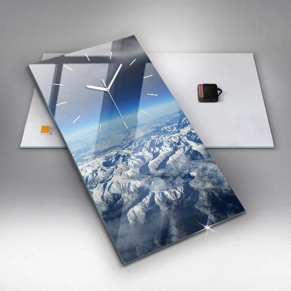 Zegar ścienny pionowy Rzeka góry Krajobraz