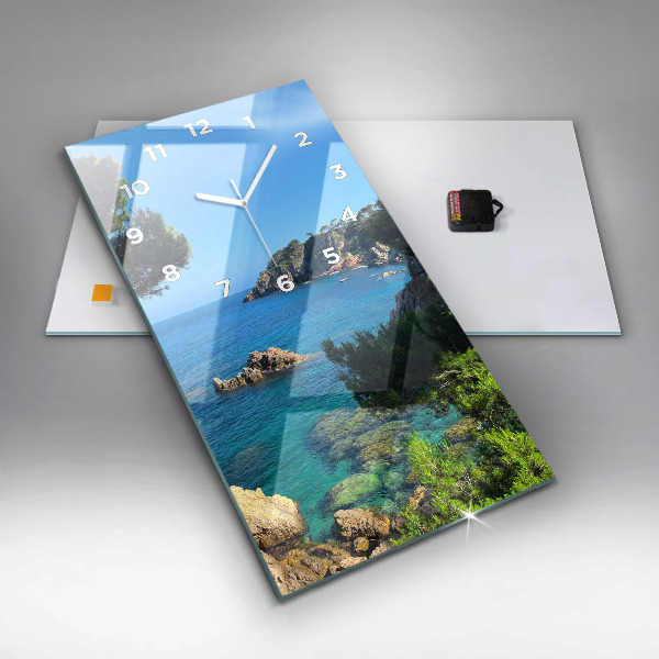 Zegar ścienny pionowy Wybrzeże Costa Brava