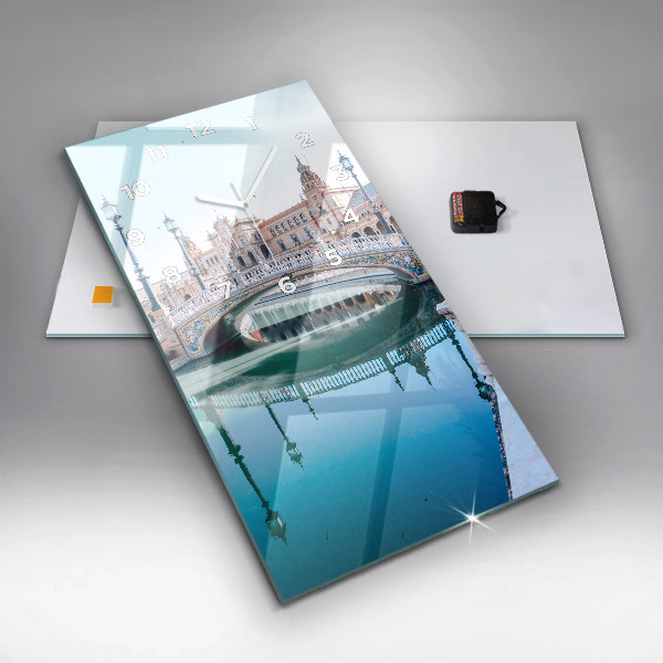 Zegar ścienny pionowy Plac Hiszpański w Sevilli