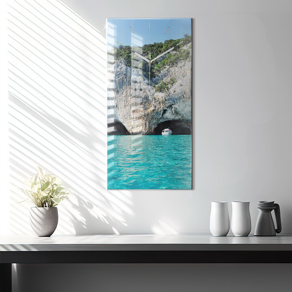 Zegar ścienny pionowy Podwodna Jaskinia