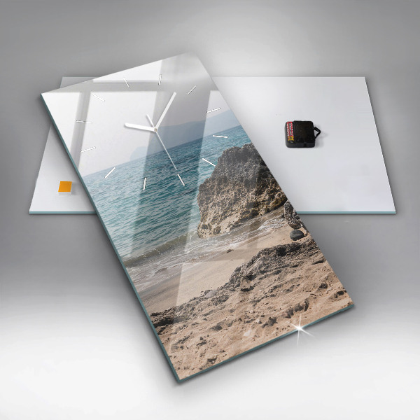 Zegar ścienny pionowy Widok na morze śródziemne