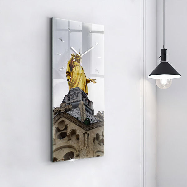 Zegar ścienny pionowy Posąg Matki Boskiej w Lyon