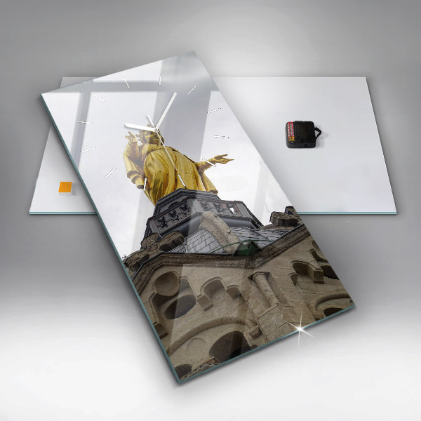 Zegar ścienny pionowy Posąg Matki Boskiej w Lyon